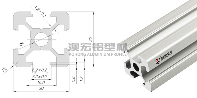 2020系列工業(yè)鋁型材歐標
